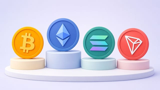 Hvilken blokkjede er best for casinospill? Guide til BTC, ETH, Solana og Tron