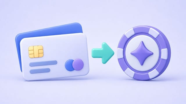 Kjøpe krypto til casino: lommebok, nettverk og uttak steg for steg