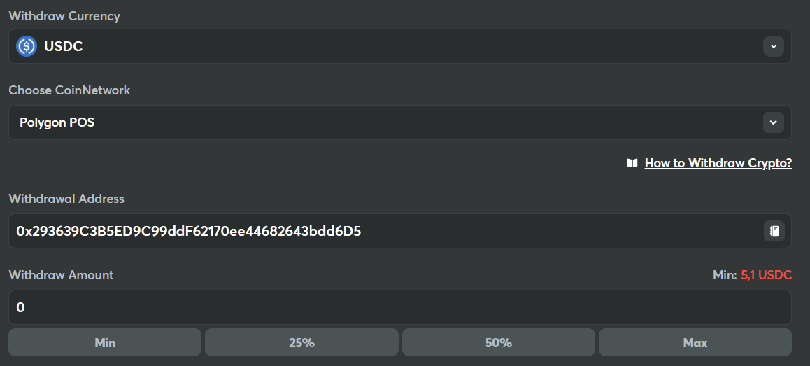 Uttak fra crypto casinoer